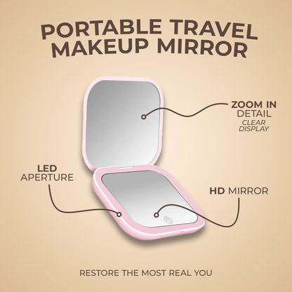 Portable Folding Makeup Mirror