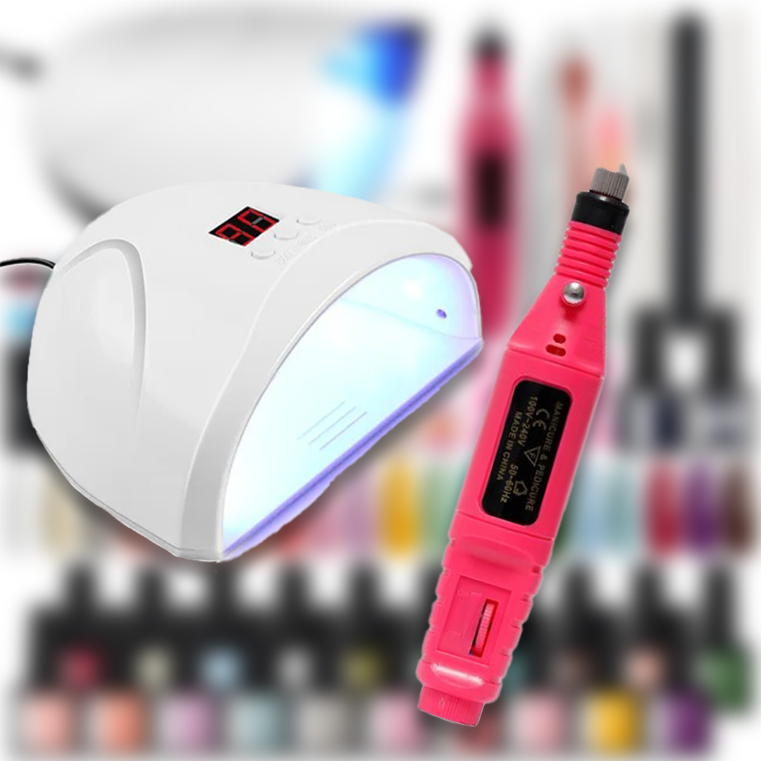 Nail Polish Set with UV LED Lamp